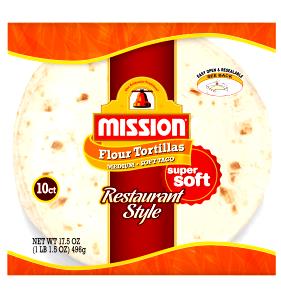 1 Serving Restaurant Style Tortillas