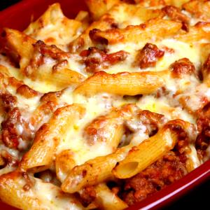1 serving Rigatoni Meatball Bake