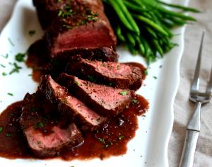 1 serving Roasted Filet Tenderloin with Port Wine
