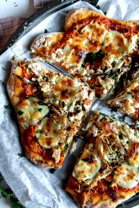 1 Serving Roasted Red Pepper & Chicken Deep Dish Pizza