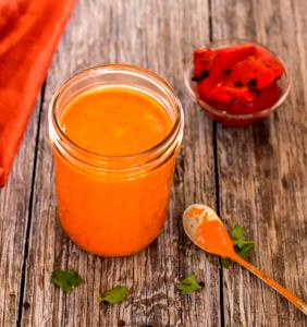 1 Serving Roasted Sweet Red Pepper And Garlic Vinaigrette Dressing
