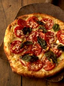 1 Serving Roma Tomato And Basil Pizza