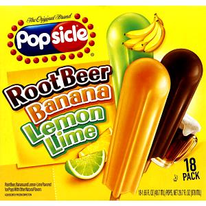 1 Serving Root Beer / Banana / Lemon Lime Ice Pops