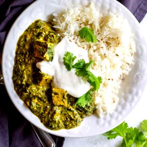 1 Serving Saag And Organic Tofu Curry