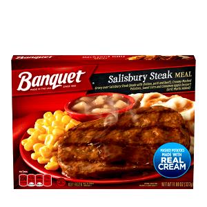 1 Serving Salisbury Steak Dinner, Frozen