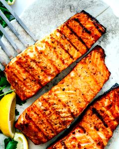1 Serving Salmon Fillets, Grill Seasoning