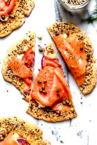 1 Serving Salmon Flatbread