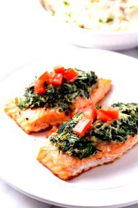1 serving Salmon Florentine