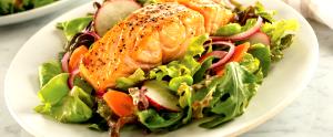 1 serving Salmon Salad with Mixed Greens