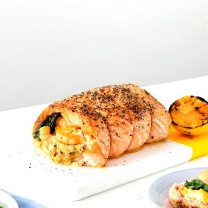 1 Serving Salmon Shrimp & Haddock Trio