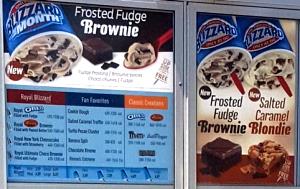 1 serving Salted Caramel Blondie Blizzard (Small)