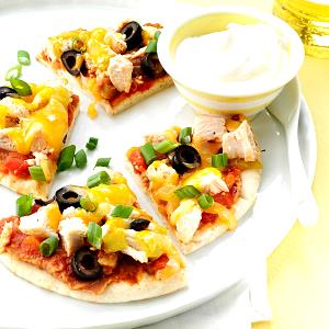 1 Serving Santa Fe Chicken Pizza