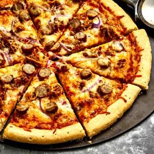 1 Serving Sausage Cheese Pizza