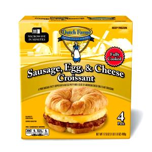 1 Serving Sausage, Egg & Cheese Croissant