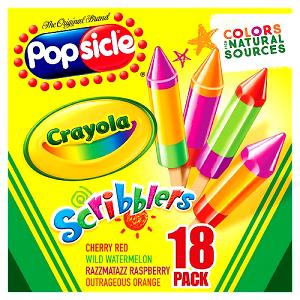 1 Serving Scribblers Ice Pops