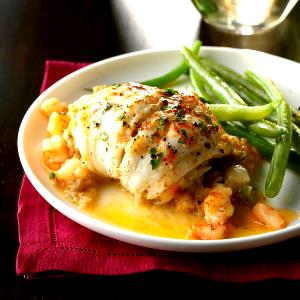 1 serving Seafood-Stuffed Flounder