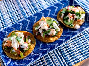 1 Serving Seafood Tostada