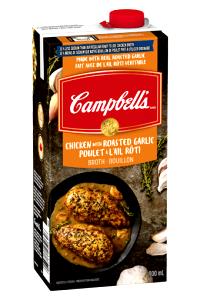 1 Serving Seasoned Chicken Broth With Roasted Garlic