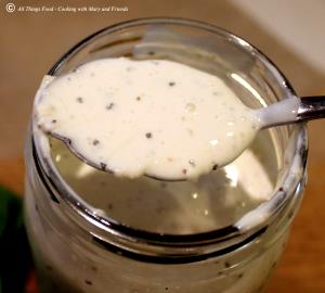 1 Serving Select Recipes Asiago Pepper Creme Dressing