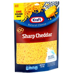 1 Serving Sharp Cheddar Shredded Cheese