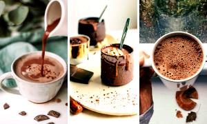 1 Serving Short - Hazelnut Signature Hot Chocolate - No Whip - Whole Milk