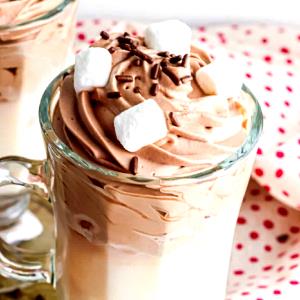 1 Serving Short - Hot Chocolate - Whip - Whole Milk