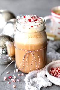 1 Serving Short - Peppermint White Chocolate Mocha - No Whip - Soy (CD) Milk