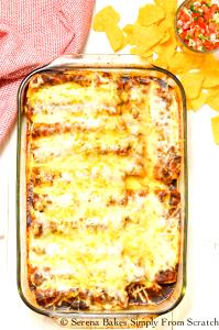 1 Serving Shredded Beef Enchiladas