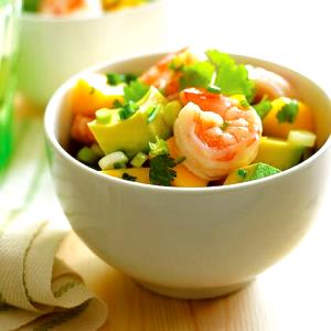 1 serving Shrimp Mango Avocado Layered Salad