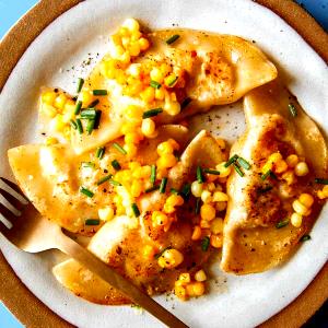 1 serving Shrimp Mezzaluna Ravioli