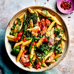 1 Serving Shrimp Pasta Primavera