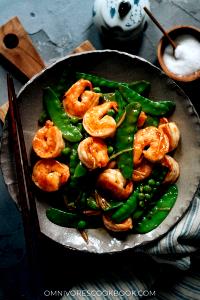 1 Serving Shrimp With Snap Peas