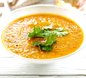 1 Serving Side Dish: Carrot And Coriander Soup