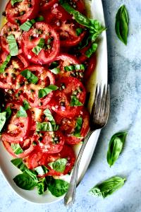 1 Serving Side Dish: Fresh Sliced Tomatoes