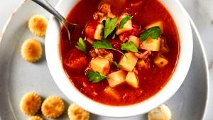 1 Serving Side Dish: Manhattan Clam Chowder