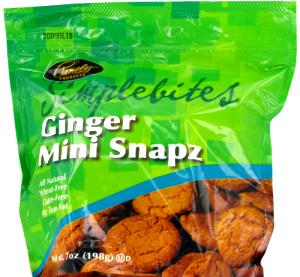 1 Serving Simplebites - Ginger Mini Snapz Cookies
