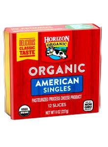 1 Serving Singles, Organic American Slice