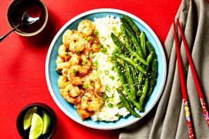 1 serving Sizzling Ginger Shrimp with Katsu Sauce