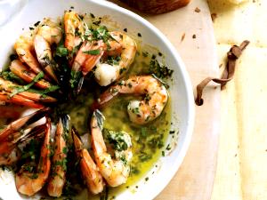 1 Serving Sizzling Shrimp Scampi