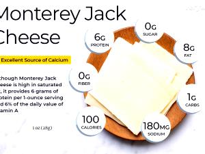 1 Serving Sliced Monterey Jack Cheese