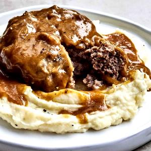 1 Serving Slow Simmered Salisbury Steak & Gravy