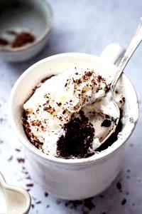 1 Serving Small Caffe Mocha With Sugar-Free Chocolate And Whip 12Oz., 8 Tbsp. Whip - Fat Free