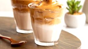 1 Serving Small Iced Caffee Mocha With Whip 12Oz., 8 Tbsp. Whip - Reduced Fat