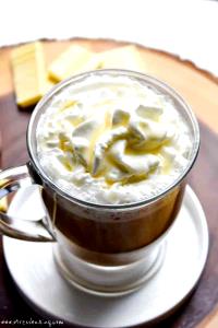1 Serving Small White Mocha With Whip 12Oz., 8 Tbsp. Whipped Cream - Pacific Soy