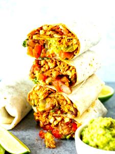 1 Serving Smaller Shredded Chicken Burritos