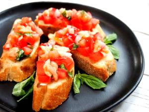 1 Serving Smoked Salmon Bruschetta