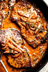 1 serving Smothered Steak