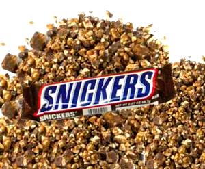1 Serving Snickers Candy Bar Pieces Topping