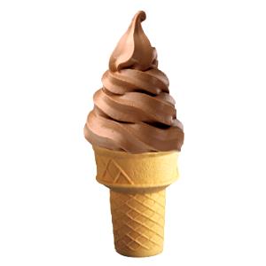 1 Serving Soft Serve - Chocolate - 4 Oz Ice Cream