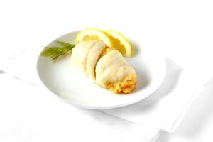1 Serving Sole Fillets Stuffed W/ Scallops/Crabmeat